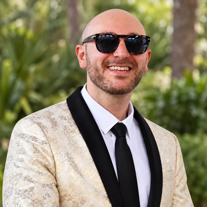 Kyle Rich, owner of Rich Systems, outdoors in Venice, Florida